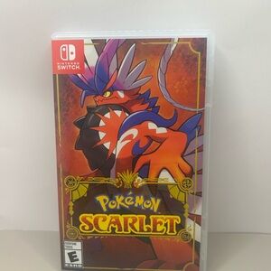 Nintendo Switch Pokemon Scarlet Game - Red and Purple